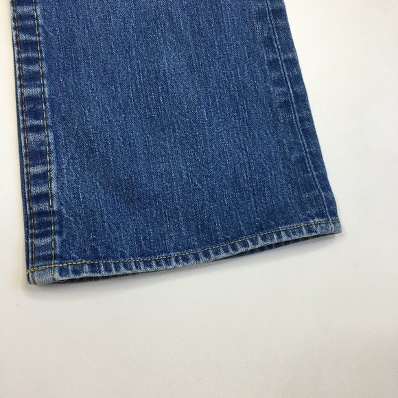 TRUE RELIGION Medium/Light Wash BOBBY 5 Pocket Logo Hardware Jeans - Picture 11 of 14